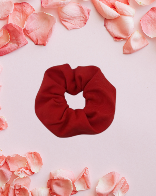 Haargummi in rot Baumwolle
